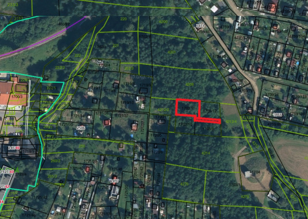 Handlová - záhrada pre chatku - 450m2